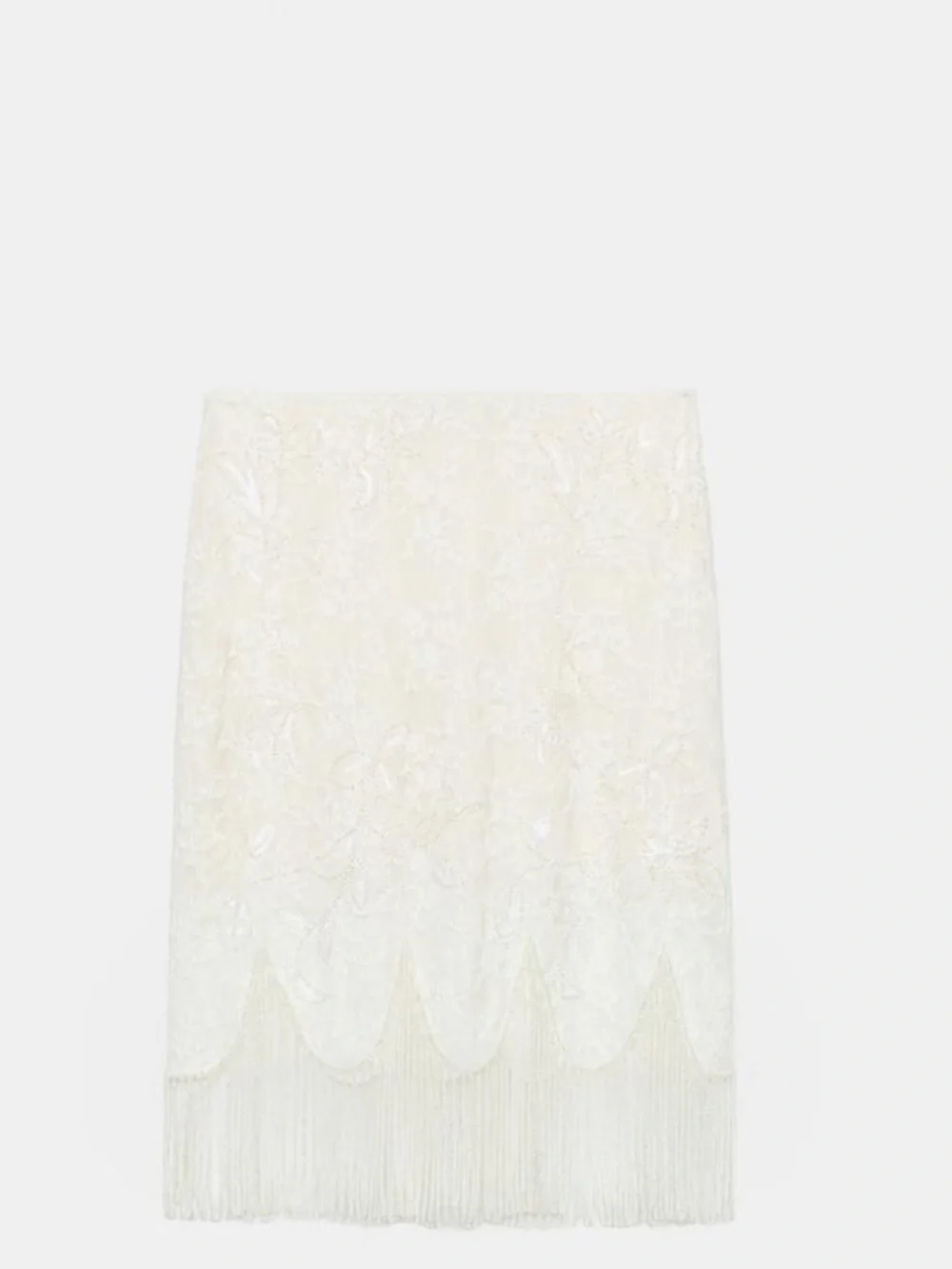 VIRAL NEW ZARA midi fringe skirt with Beaded detail.
Size S
🚨NO DISCOUNT - Picture 11 of 16